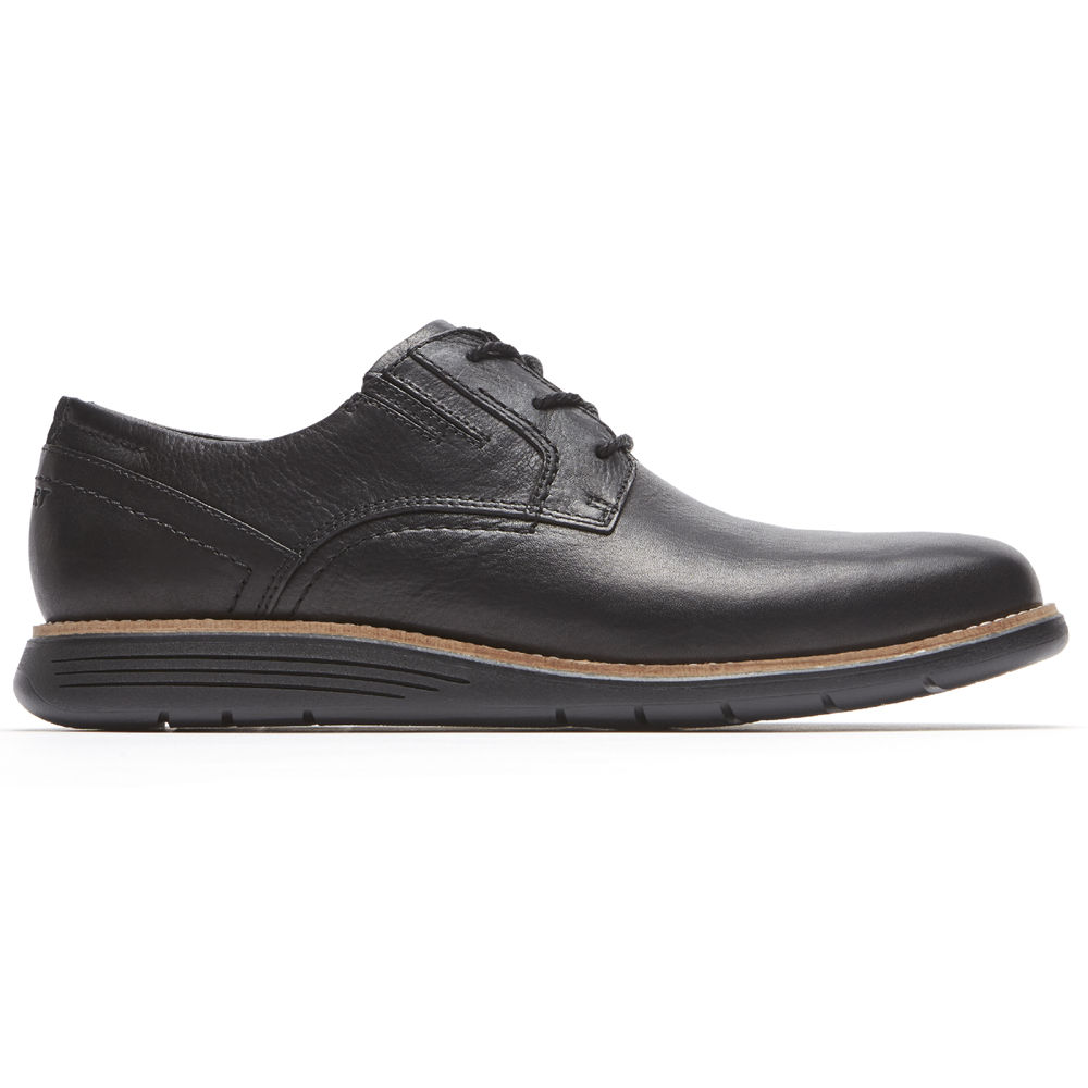 Rockport Dress Shoes For Mens Black - Total Motion Sport Plain Toe - YT2364809